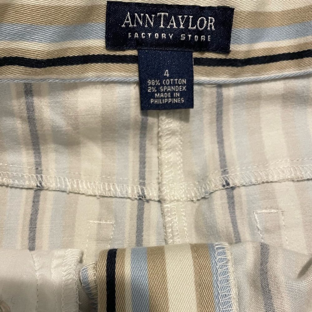 Ann Taylor Striped Casual Skirt - Picture 3 of 7